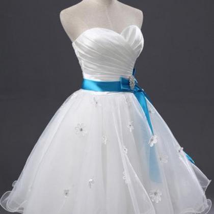short white ball gown