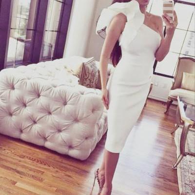 White Prom Dress,Homecoming Dresses,Charming Homecoming Gowns,Prom Gown,Cocktail Dress