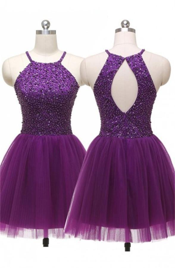 Short Purple Dresses
