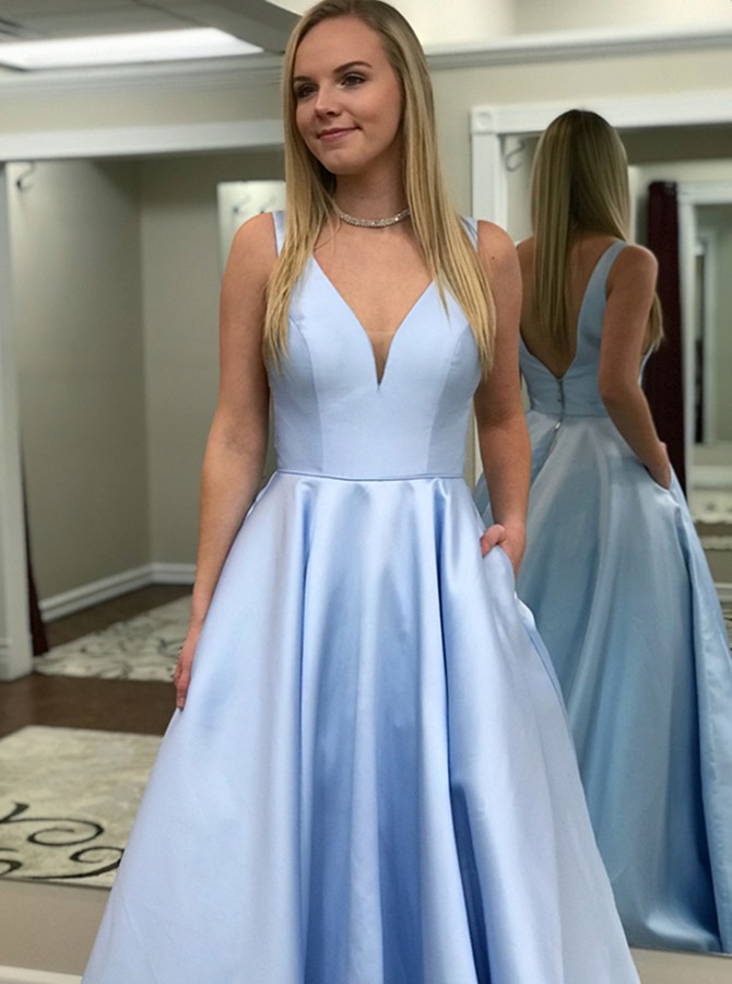 baby blue party dress
