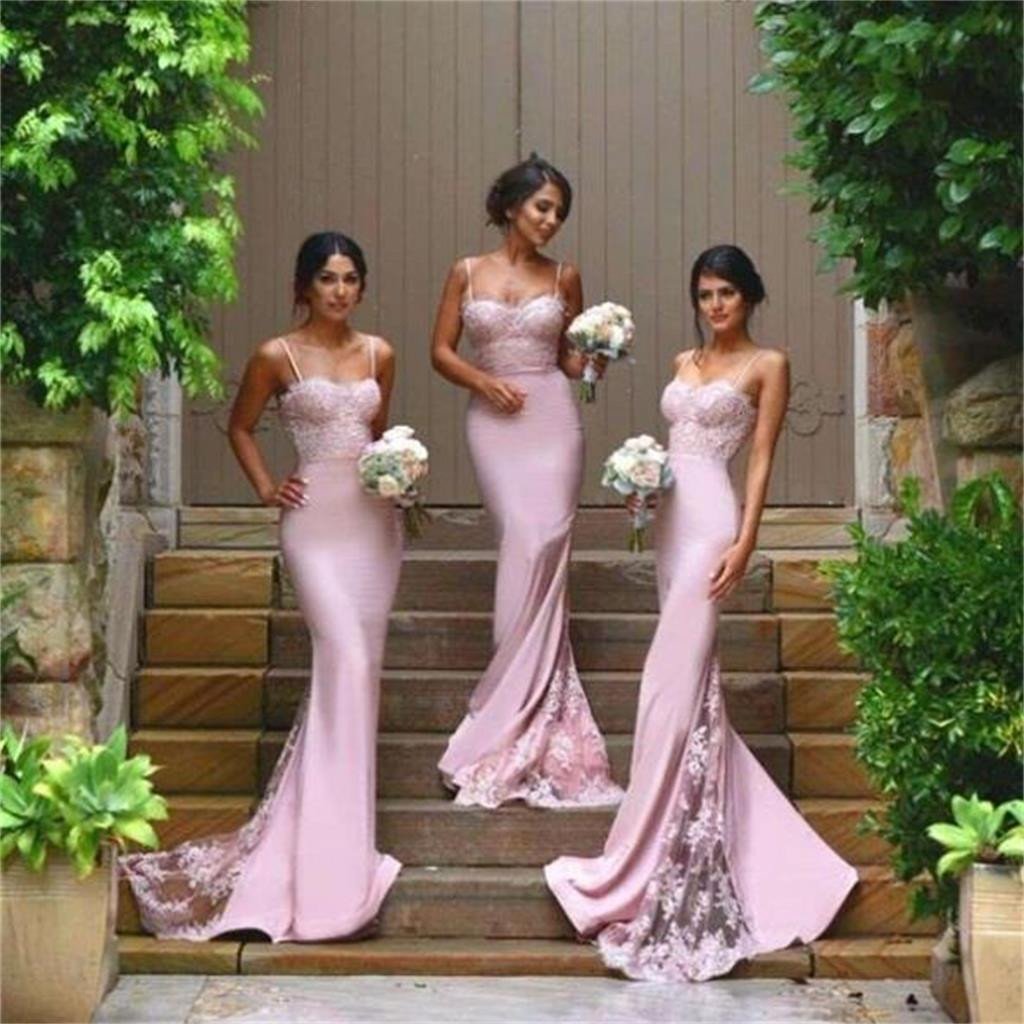Sexy Mermaid Spaghetti Straps Bridesmaid Dresses Bridesmaid Dress With Lace On Luulla 8957