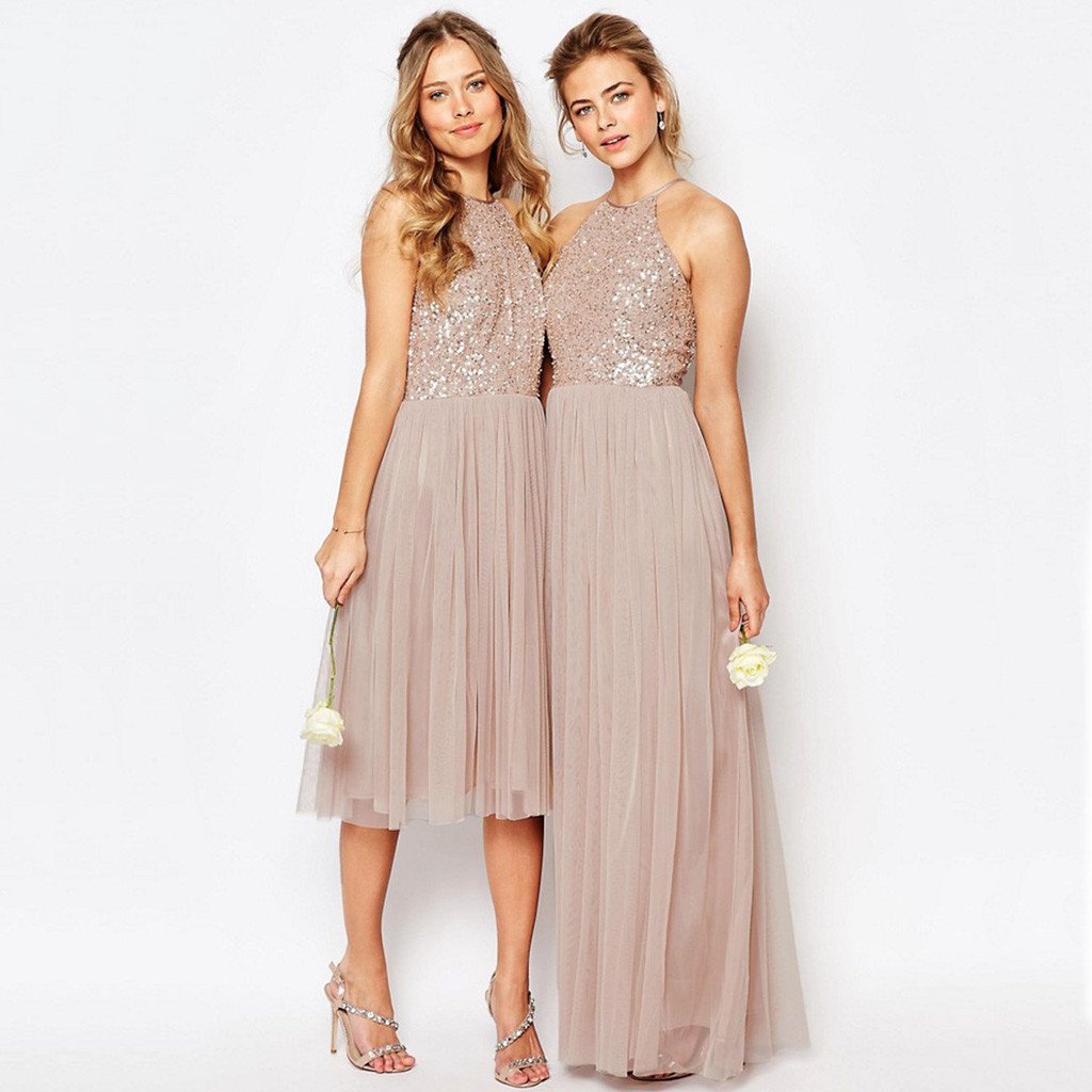 sparkly top bridesmaid dresses