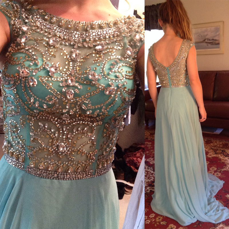 Rhinestone Prom Dress, Long Prom Dress, Luxury Prom Dress, Prom Dress