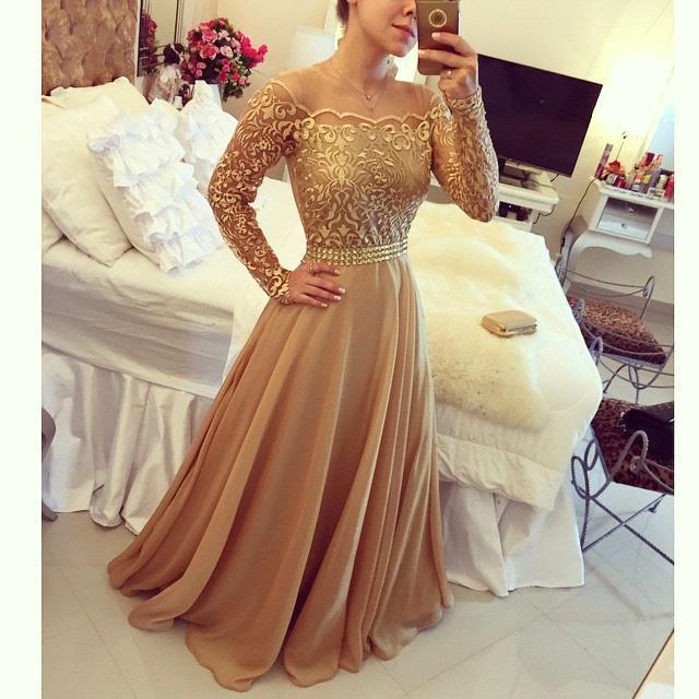 golden gown for party