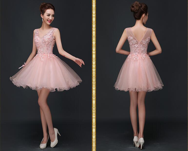 Blush Pink Bridesmaid Dresses, Lace Bridesmaid Dresses
