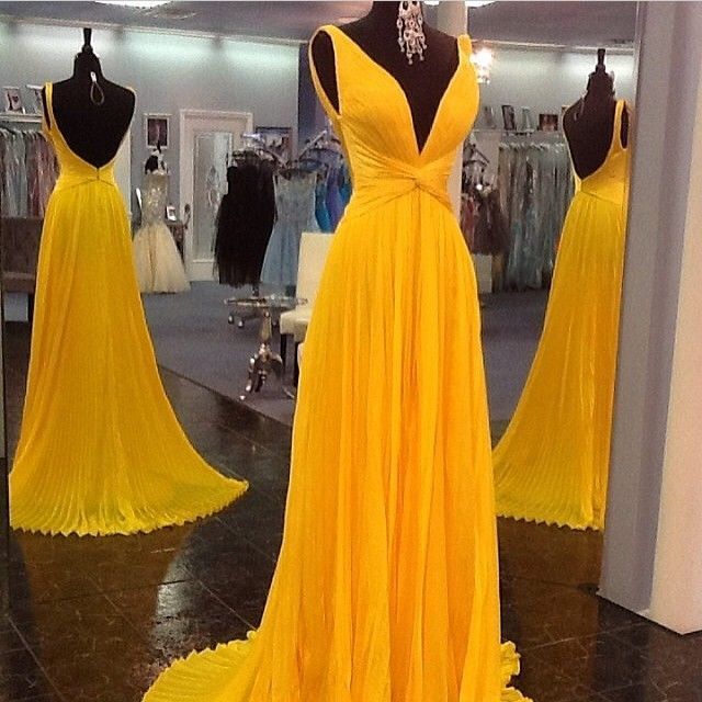mustard yellow dress formal