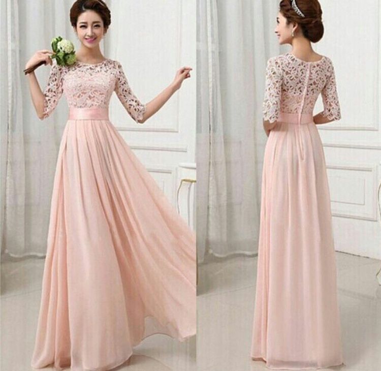 Round Neck Formal Dresses
