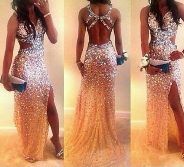 rhinestone mermaid dress