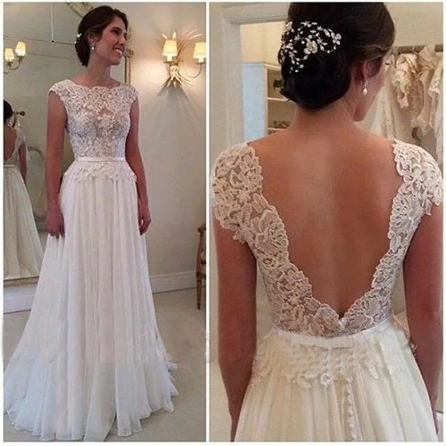 lace back prom dress