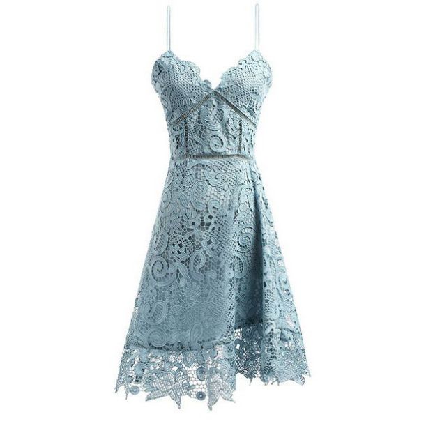 Blue Homecoming Dresses Zippers Sleeveless Aline Spaghetti Straps Knee ...