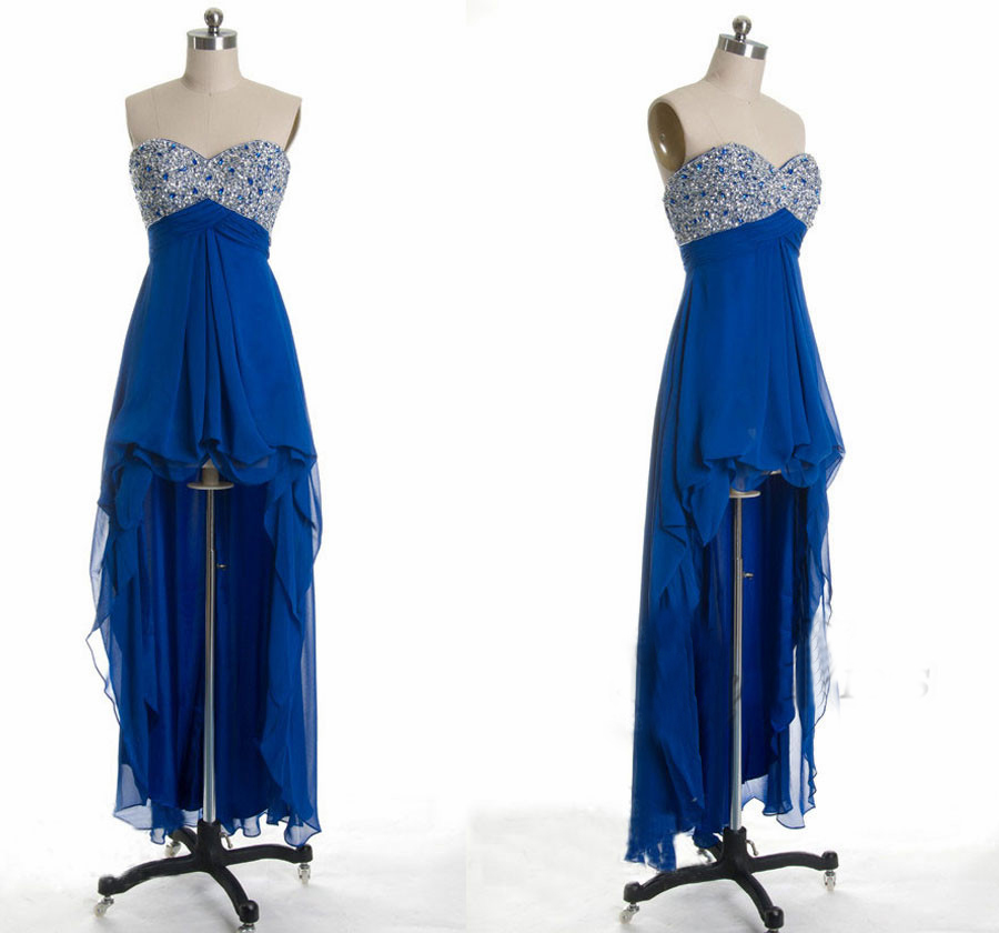 High Low Prom Dress, Blue Prom Dress, Prom Dress 2017, Online Prom Dress,PD380085 on Luulla